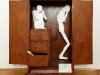 thumbs 194 lewis skeletons in the cupord 1989 131x137x65 open wood mixed media Collection continued