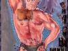 thumbs 485 o connor the hairy chested muscle man 1985 55x75 watercolour Mary P O`Connor