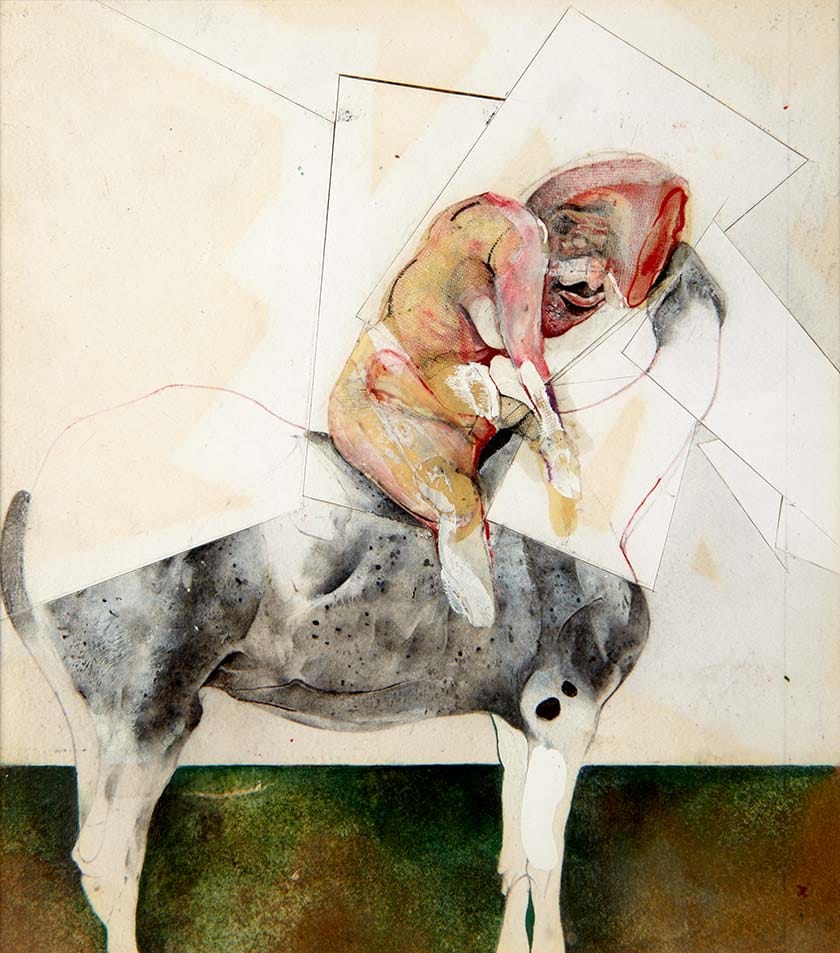 Cathie Fenwick: Woman Caressing a Horse