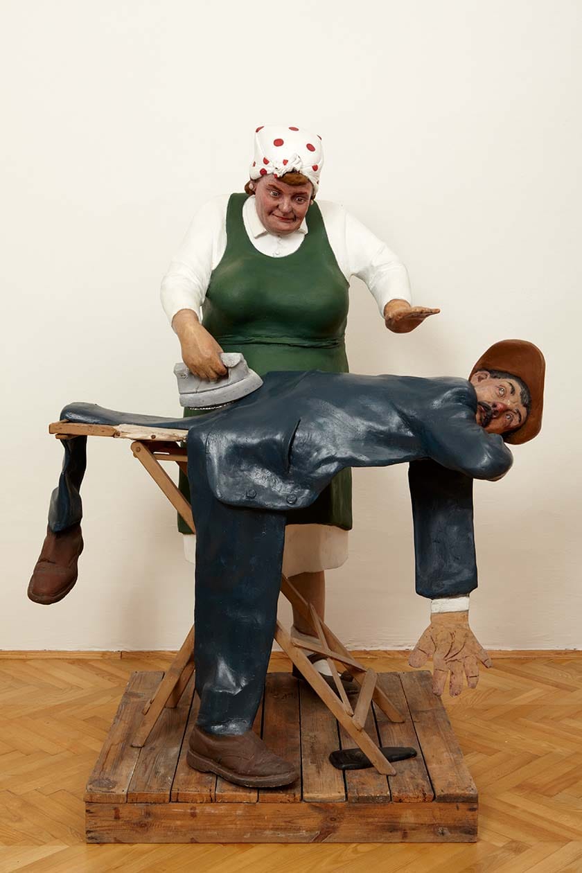 Graham Ibbeson: Woman Flattens Husband after he comes Home from the Pub (view)