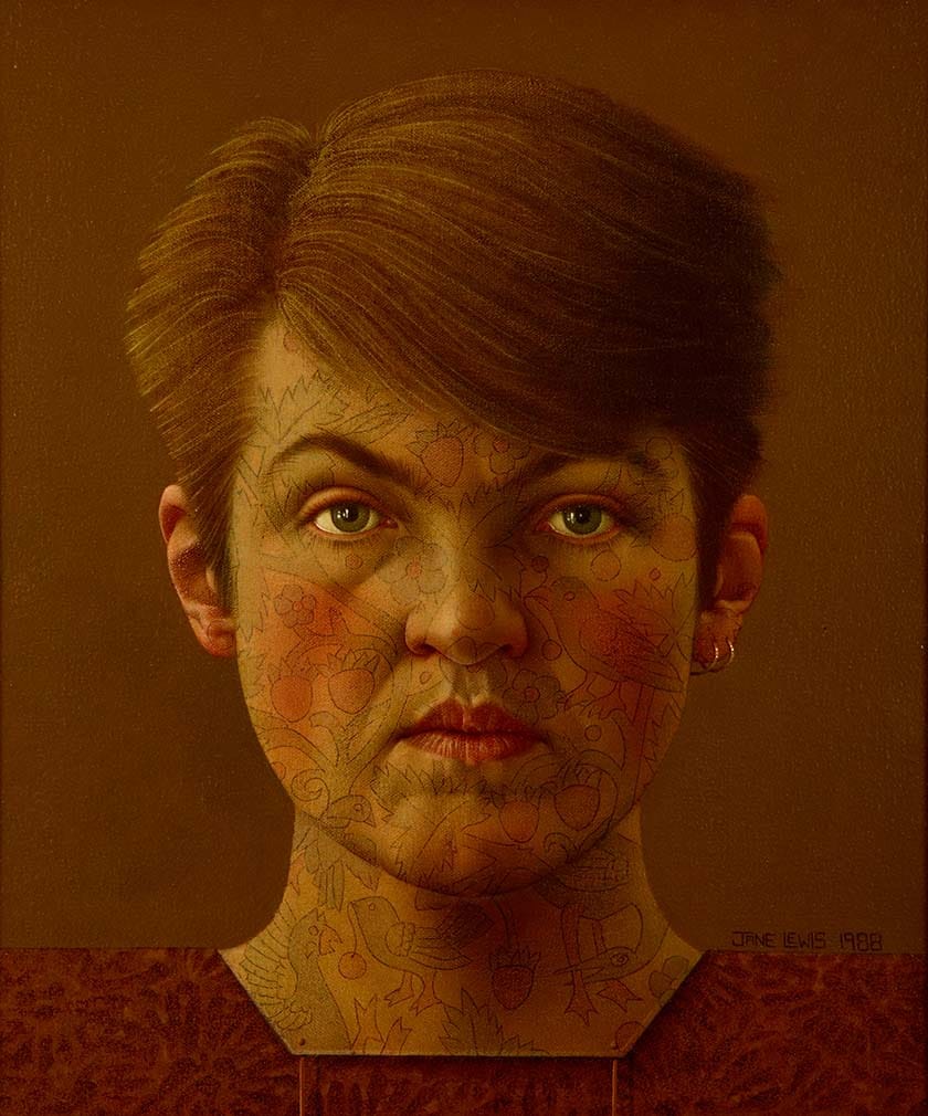Jane Lewis: Tattooed Self-Portrait