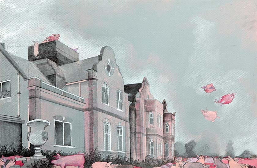 Iris Sandkhuler: Denne Hill- Where Pink Rules and Pigs Can Fly