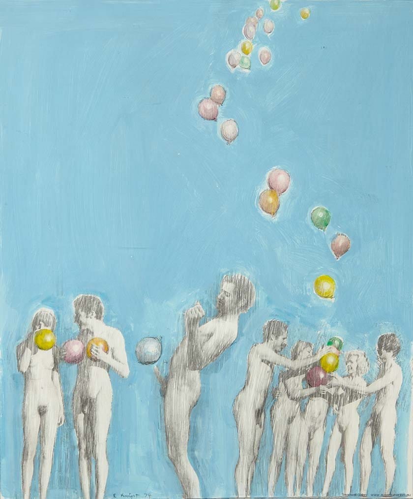 Robert Knight: Naturists Playing with Balloons