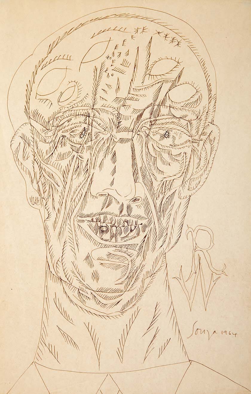 Francis Souza: Portrait of Robert Wraight