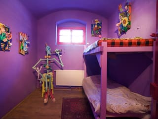 Prison Cell with works by Kevin Harrison.