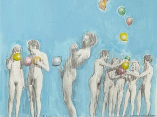 Robert Knight: Naturists Playing with Balloons
