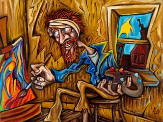 Alan Russell-Cowan: Vincent with Bandaged Ear